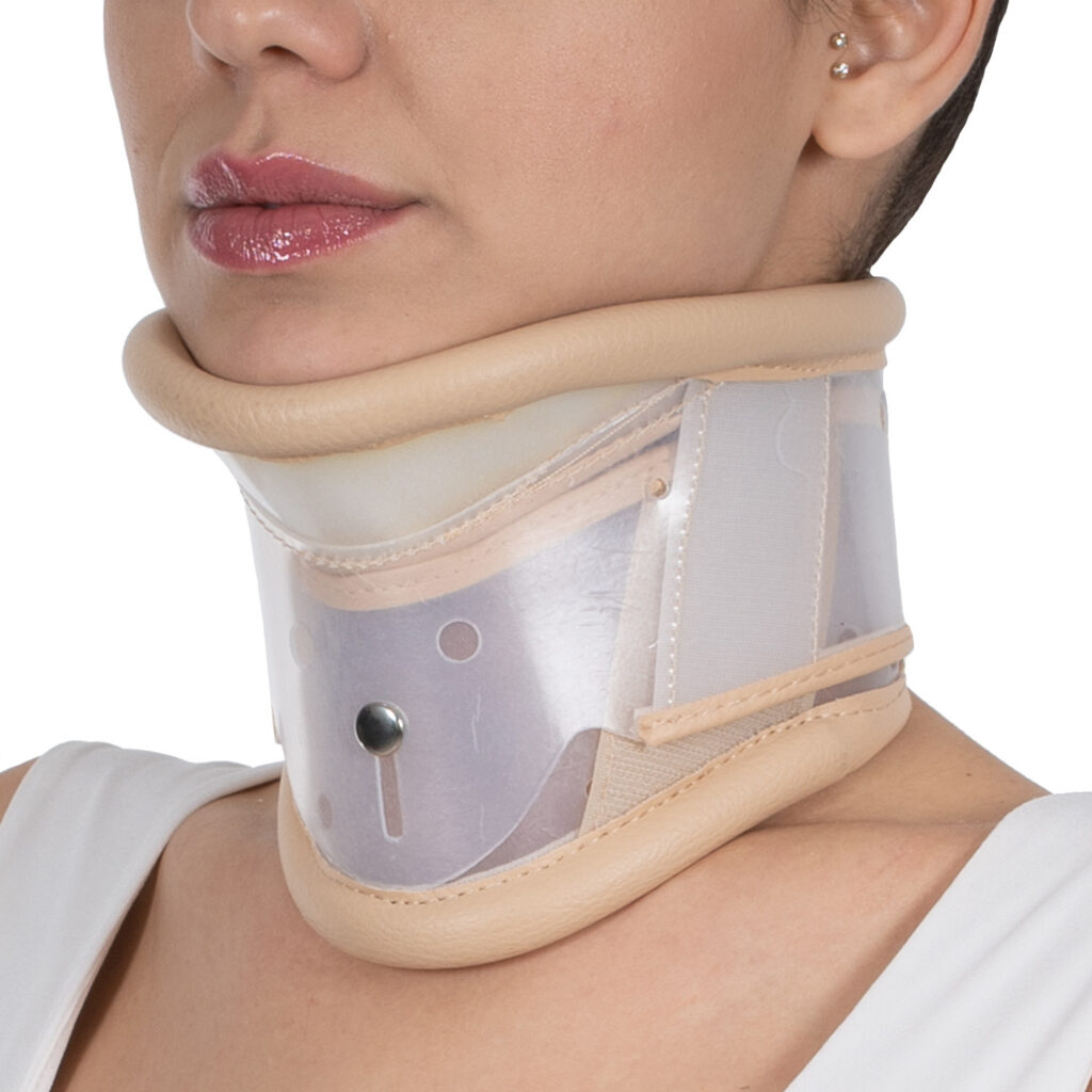 Adjustable Pvc Cervical Collar With A Chin Support | Wingmed Orthopedic ...